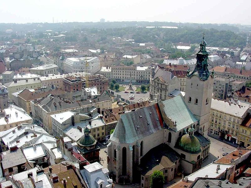 View of Lviv with the Latin Cathedral