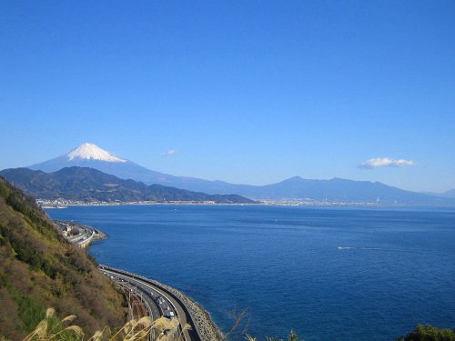 View of Mount Fuji from Satta-touge in Shimizu ward, Shizuoka prefecture