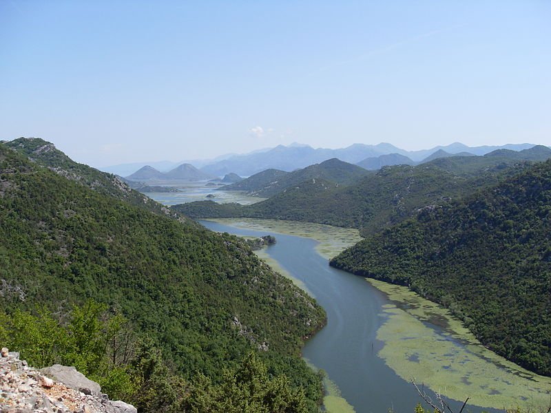 View of Lake Skadar, near the city of Rijeka Crnojevica