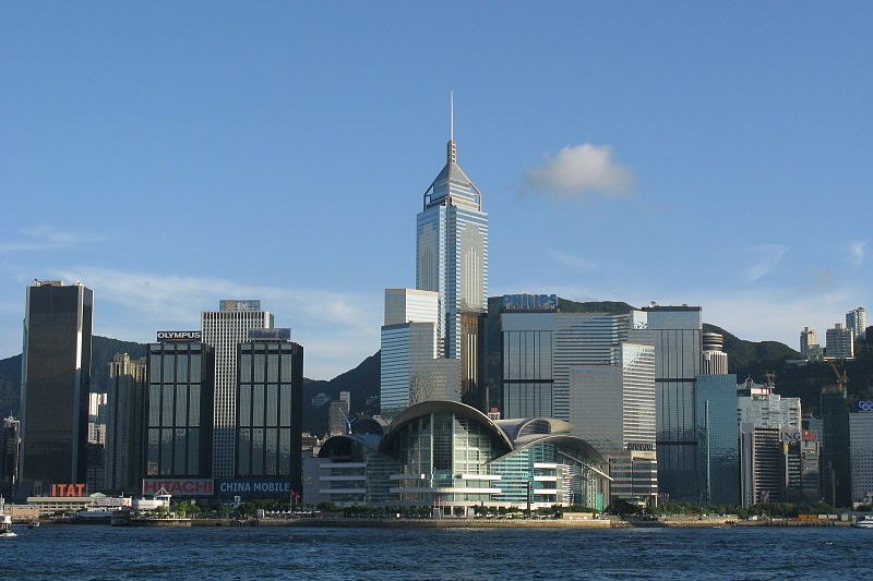 View of Wan Chai from Victoria Harbour