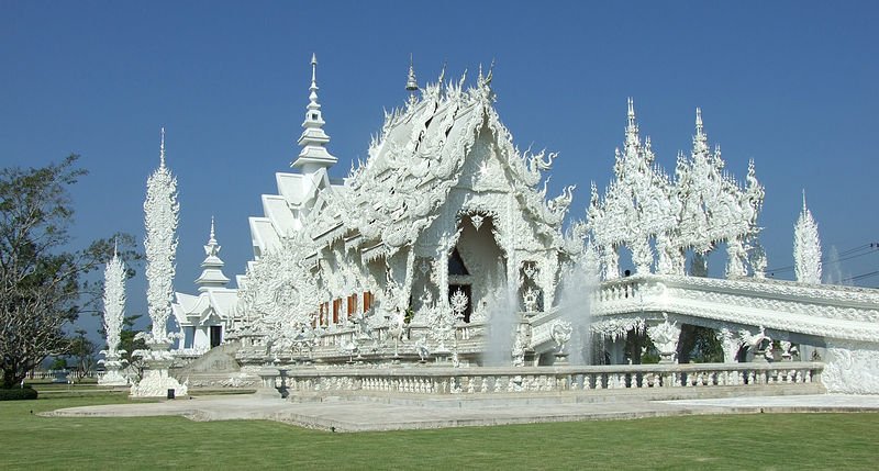 Wat Rong Khun, the White Temple of Chiang Rai