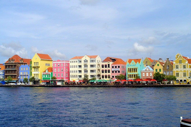 Willemstad waterfront in Willemstad, Curaçao