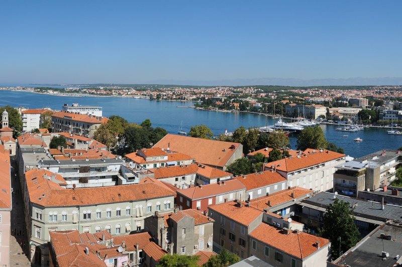 Panoramic view of Zadar, Croatia