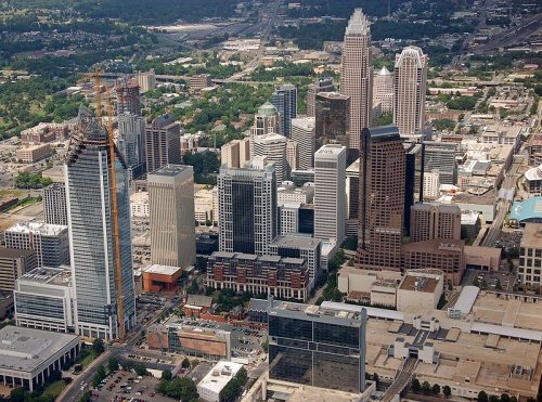 Charlotte city center, North Carolina