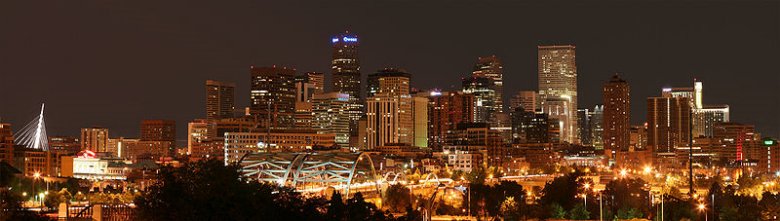 Denver around midnight