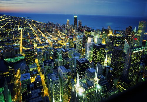 View of downtown Chicago from Willis Tower