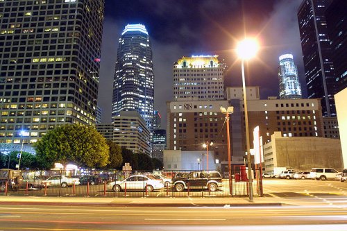 Downtown Los Angeles at night