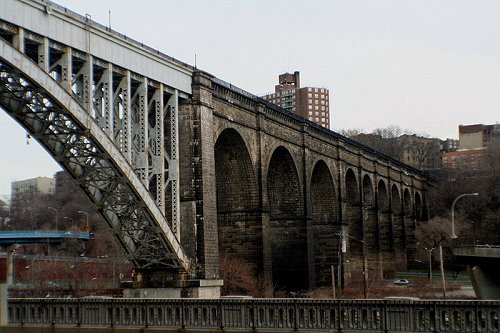 Highbridge connecting Washington Heights in Upper Manhattan with the Bronx