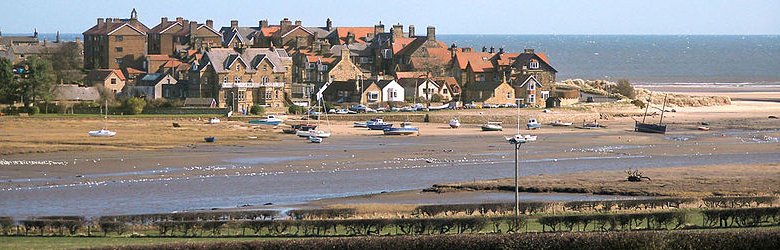 Alnmouth, England, from across the River Aln