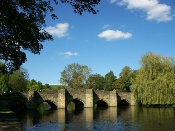 The medieval Bakewell Bridge