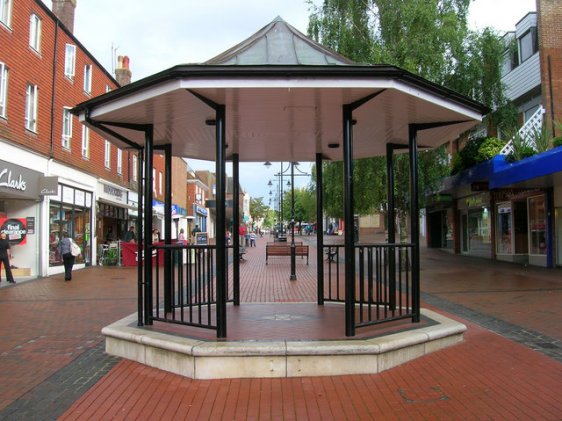 Band stand at Church Walk, Burgess Hill