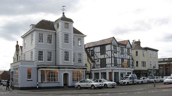Market Square in Bicester, Oxfordshire, England