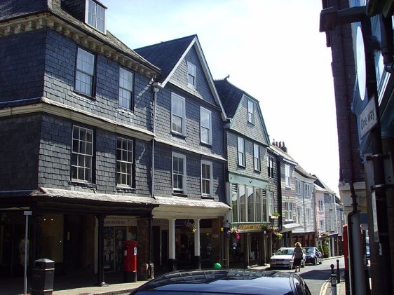 Butterwalk in Totnes, Devon, England