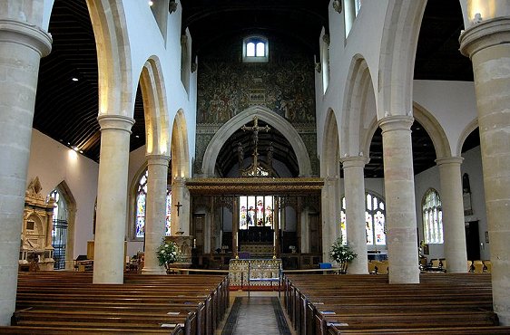 Interior of the Church of St Mary in Henley