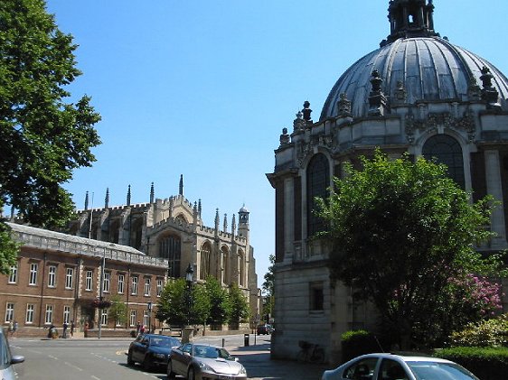 View of Eton, with the Eton College Library on the right and the College Chapel in the center