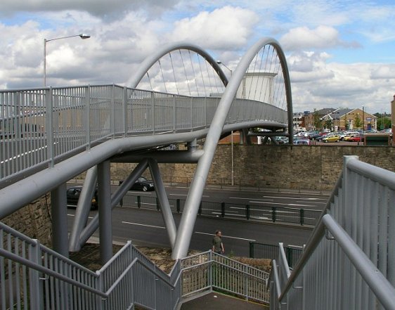 Footbridge near Mansfield Railway Station