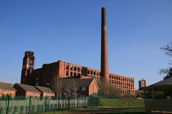 Hardford Mill, an old textile mill in Oldham