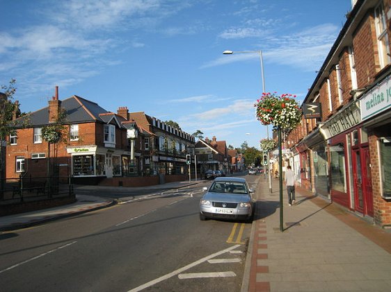 High Street in Heathfield, East Sussex, England