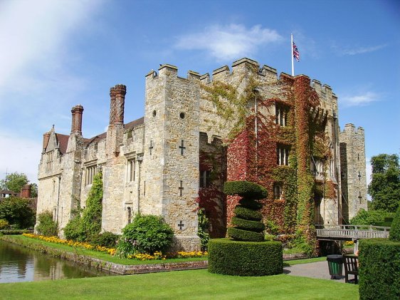 Hever Castle, located in Kent, but near East Grinstead