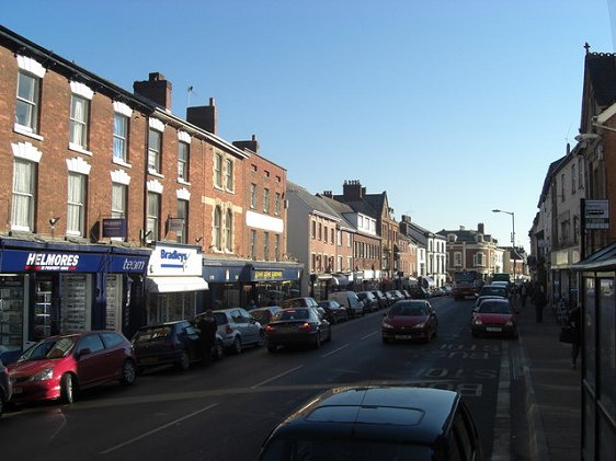 High Street, Crediton, Devon, England