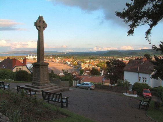War Memorial on North Hill in Minehead, Somerset, England