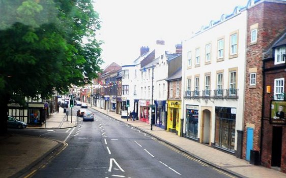Main Street in Morpeth, England