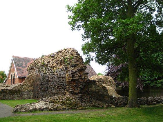 Ruins of the Benedictine nunnery of Nuneaton, at the Abbey Church of St Mary