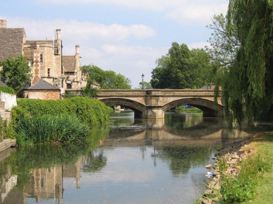 River Welland at Stamford, Lincolnshire, England