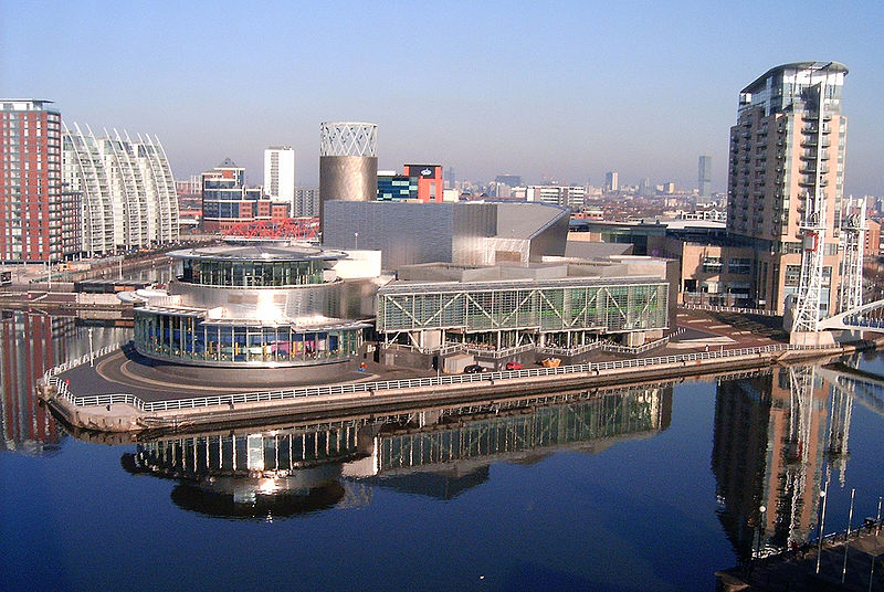 Salford Quays in Salford, Greater Manchester
