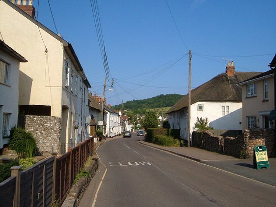 Sidford, a neighborhood on the outskirts of Sidmouth