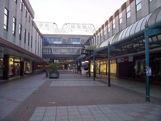 Stevenage pedestrianized town center