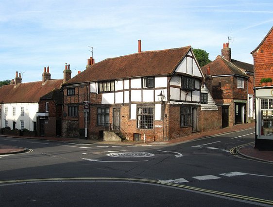 16th century timber-framed house in Lewes