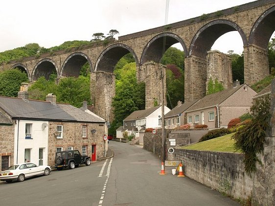 Trenance Viaduct, railway viaduct built in 1849 in St Austell