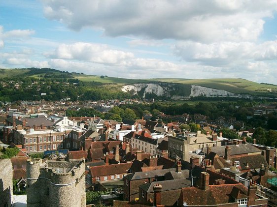 View from Lewes Castle