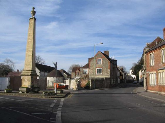 Warminster, Wiltshire, with its obelisk