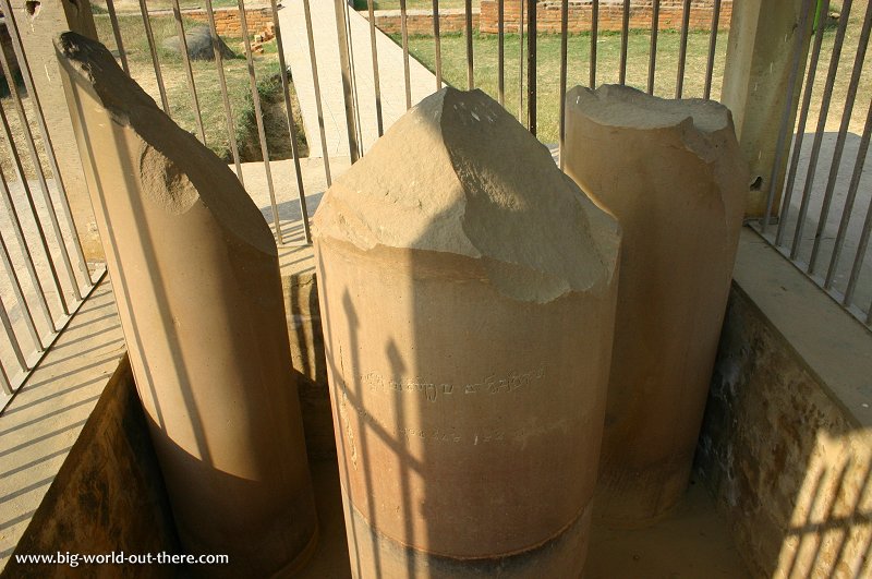 Ashoka Pillar in Pieces