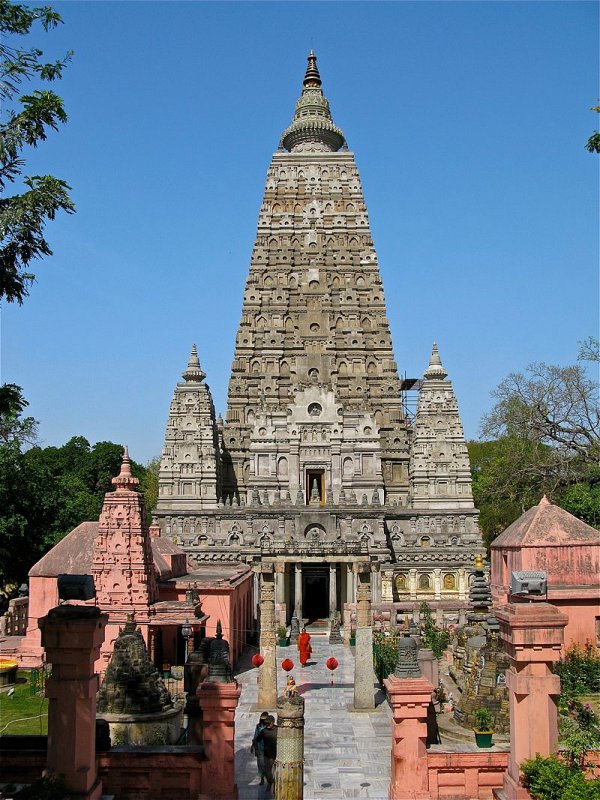 The Mahabodhi Temple in Bodhgaya