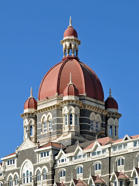 The main dome of the Taj Mahal Hotel in Mumbai