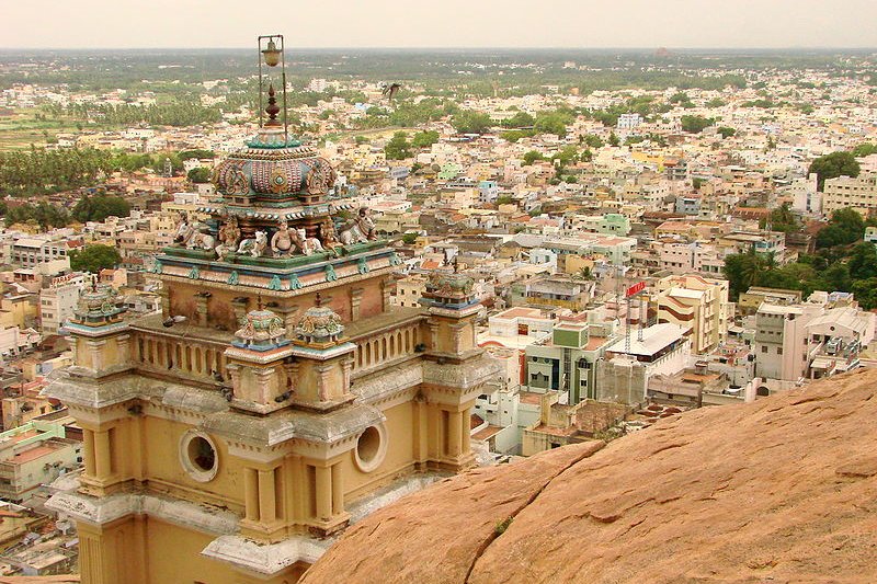 View of Tiruchirappalli from its Rock Fort