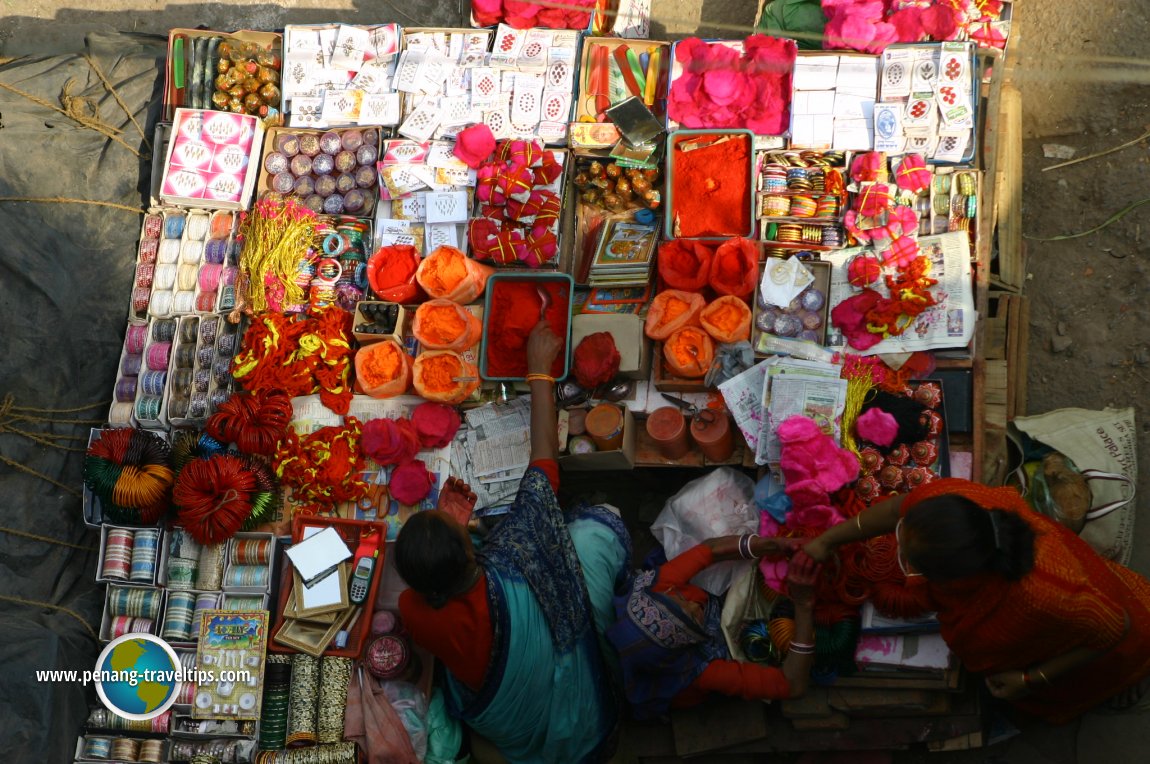 Vendor at a Varanasi market