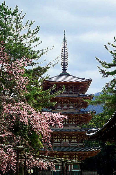 The five-storey pagoda of Daigo-ji Temple, Fushimi, Kyoto
