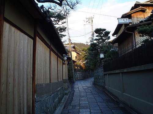 Alley in East Gion District, Kyoto