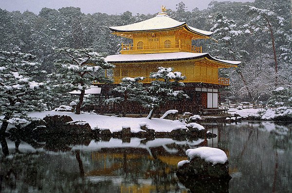 Kinkaku-ji in winter, Kyoto