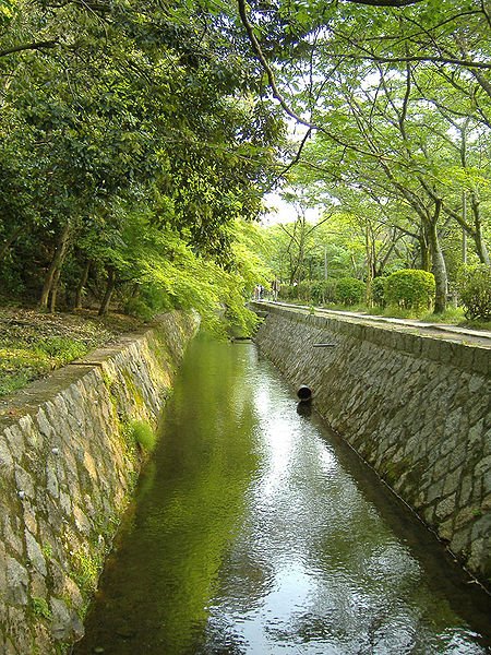 The canal beside the Philosopher's Walk in Kyoto