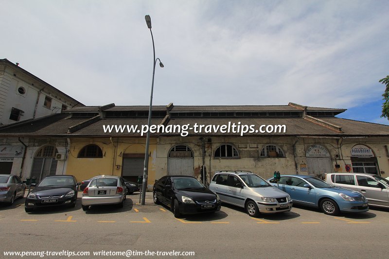 1920s godown with jack-roof next to George Town Chambers, China Street Ghaut, George Town