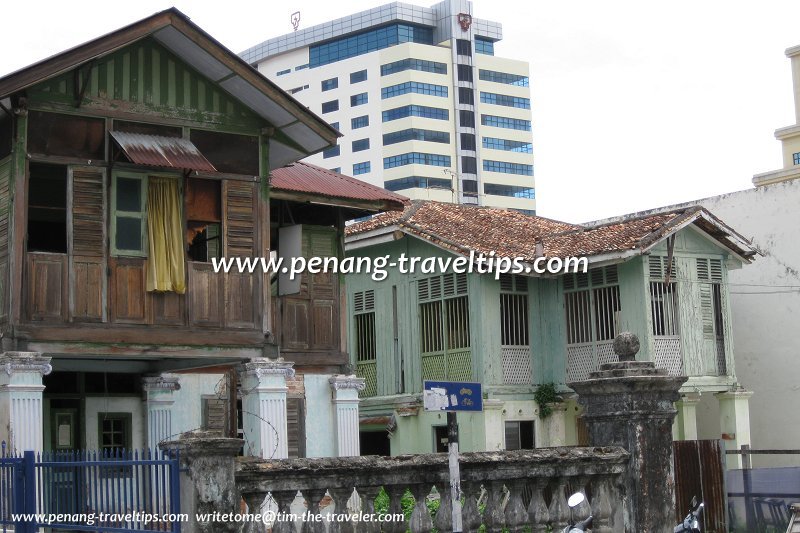 Old Malay-style bungalows on Lorong Abu Siti
