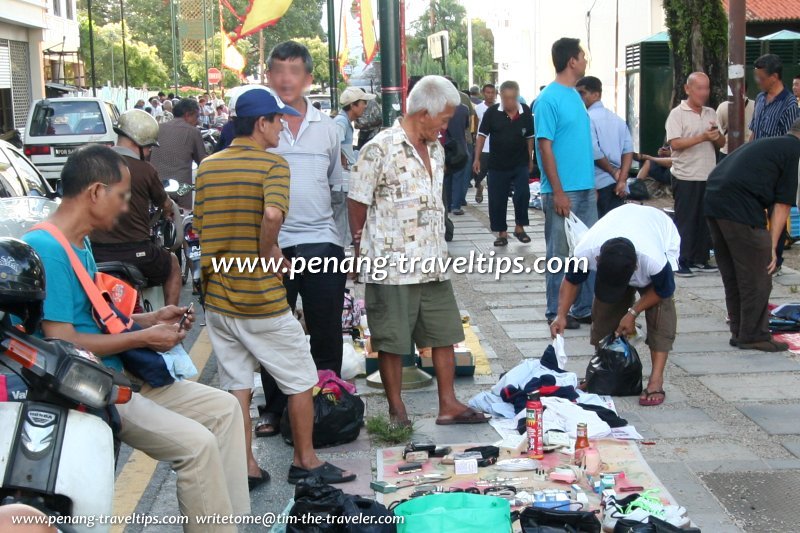 Shoppers at the Acheen Street flea market