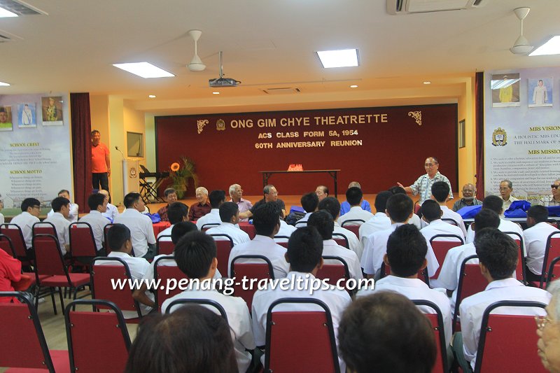 60th Anniversary Reunion of former students of Anglo-Chinese School Class Form 5A of 1954 at Methodist Boys School