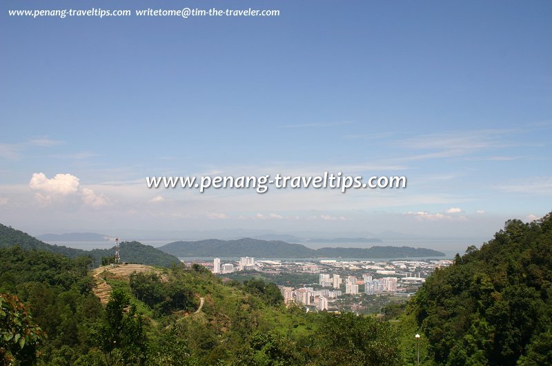 View of Bayan Lepas from Anjung Indah Viewpoint