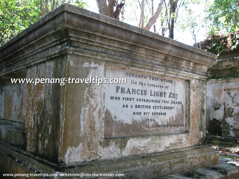 Another view of Francis Light's Tomb